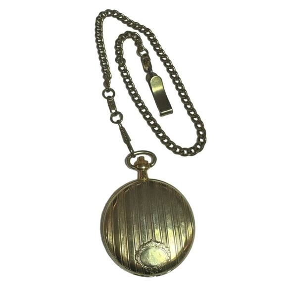 JFK 1968 Half Dollar Pocket Watch with Chain - Picture 3 of 8